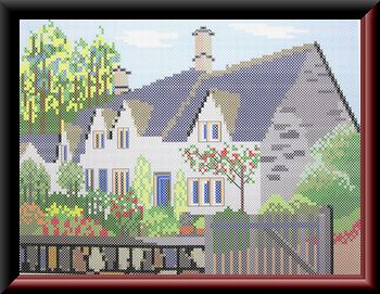 クロスステッチ風景画2